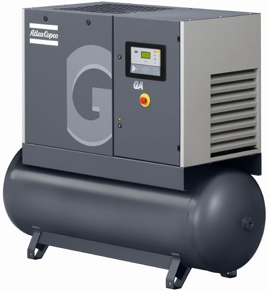 Винтовой компрессор Atlas Copco GA 26 10 с ресивером