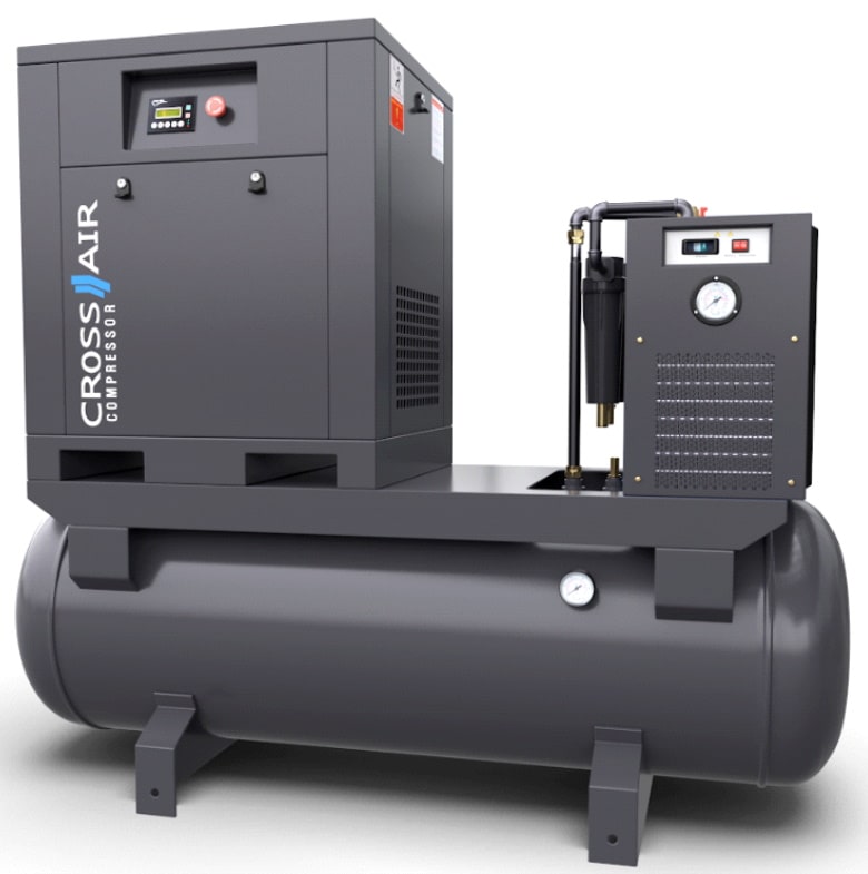 Винтовой компрессор CrossAir CA5.5-10RA-500DRY (IP54)