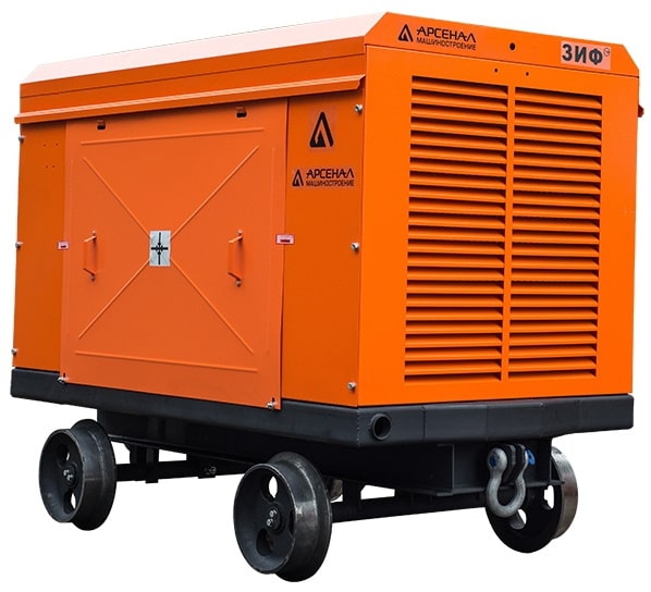 Винтовой компрессор ЗИФ ШВ 16,0/0,7 Т (660/1140 В) на скатах