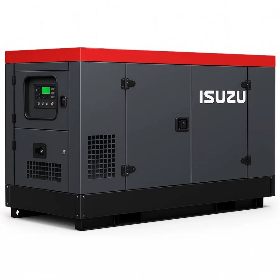 Дизельный генератор Isuzu GMP 28IA в кожухе