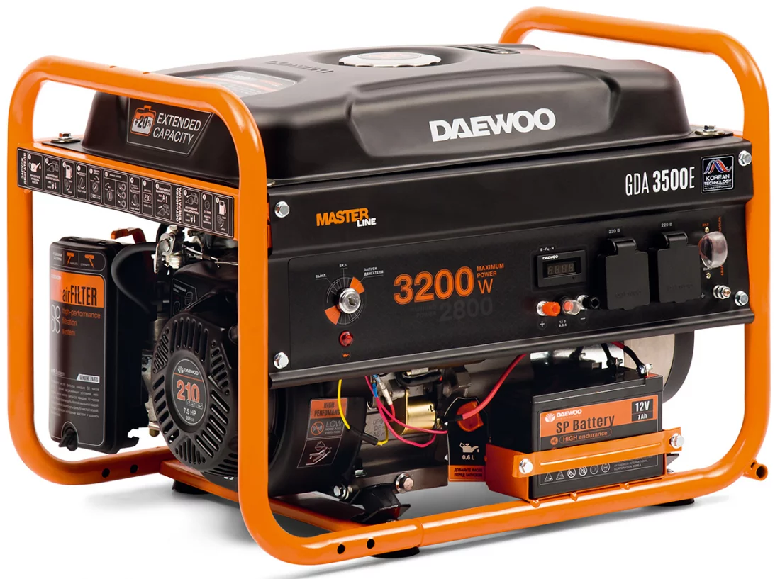 Бензиновый генератор Daewoo GDA 3500E
