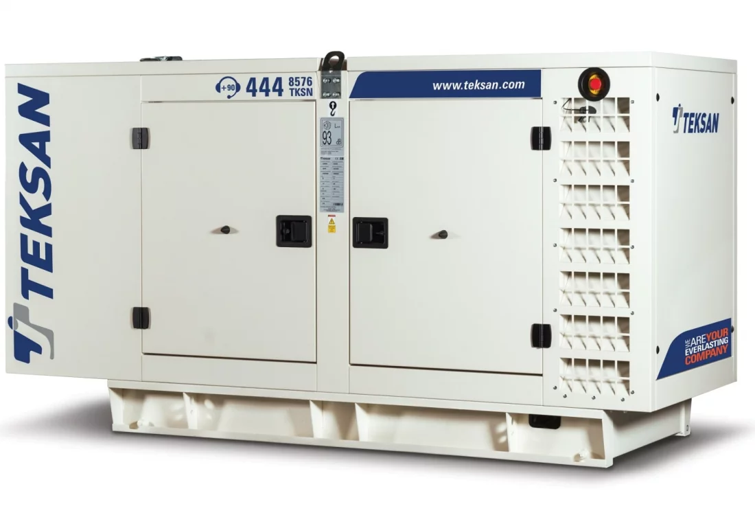 Дизельный генератор Teksan TJ500DW5C в кожухе
