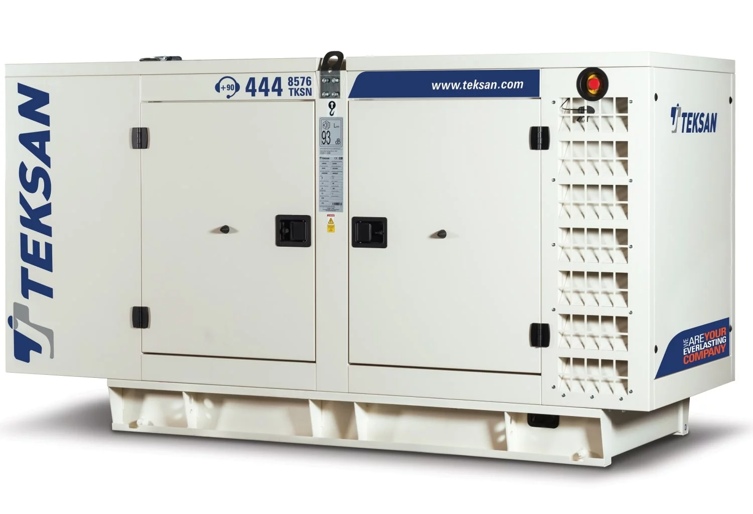 Дизельный генератор Teksan TJ500DW5C в кожухе