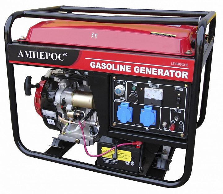 Бензиновый генератор АМПЕРОС LT7500CLE-3